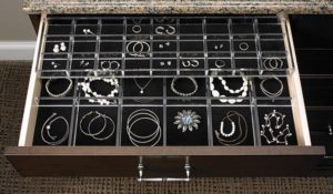 Acrylic Jewelry Drawer Insert CLOSET ACCESSORIES