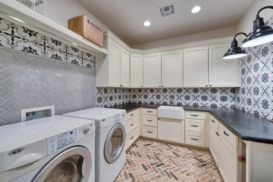 Superior Installing Cabinets In Laundry Room Part - 13: SHAKER LAUNDRY ROOM CABINETS WITH HANGING BAR