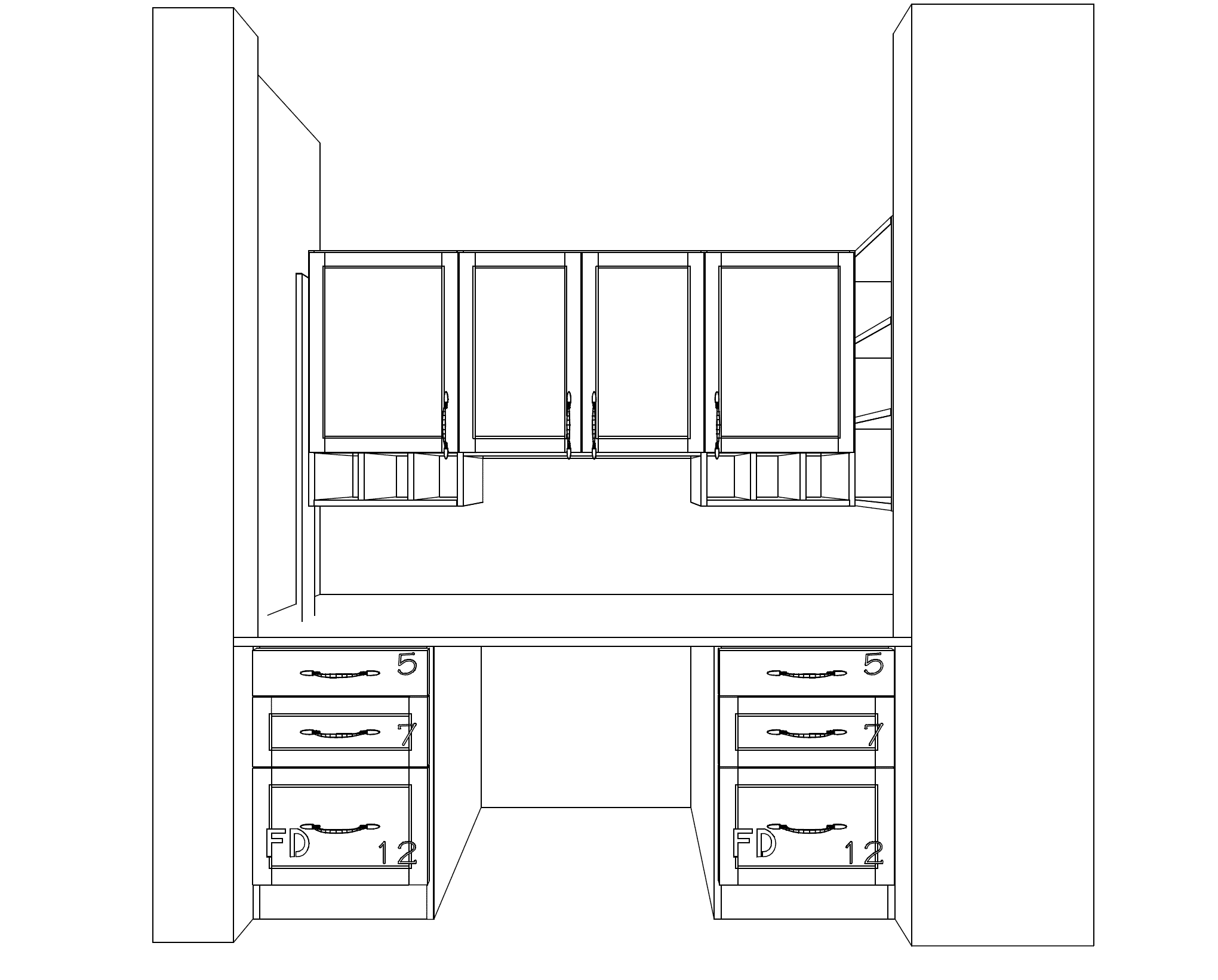 home office design sketch