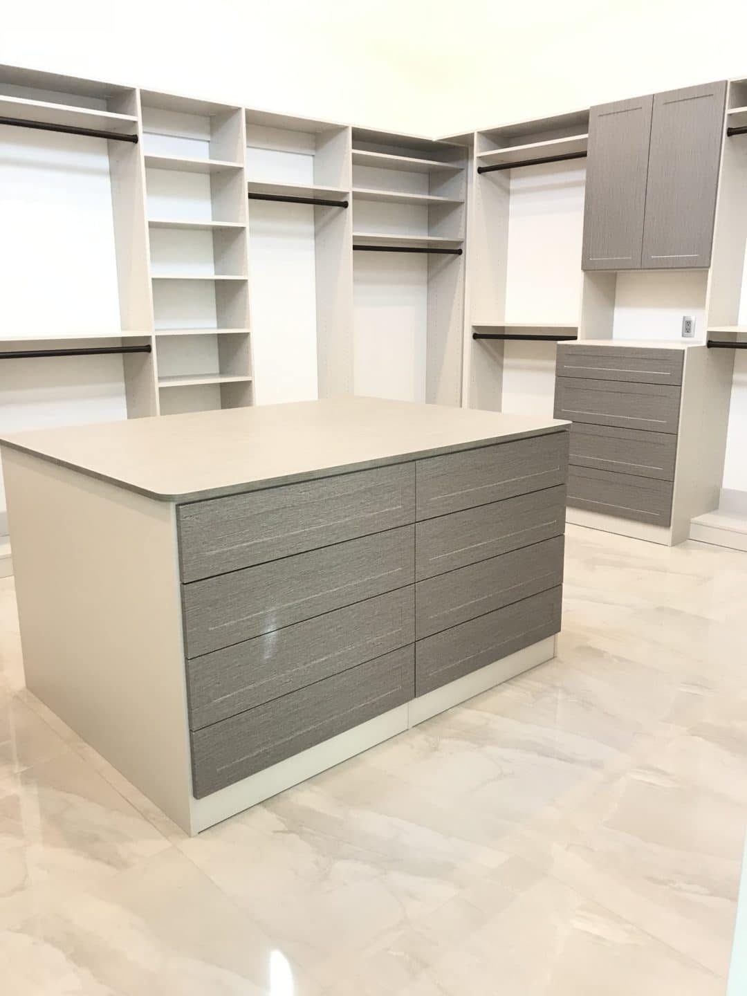 Custom Master Closet Island | Austin-Morgan Closets