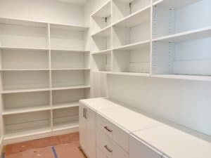 White Custom Pantry Cabinets Built in Scottsdale AZ