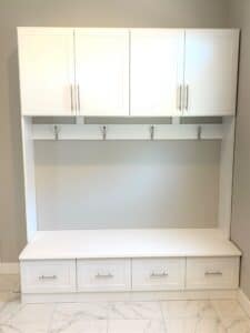 ENTRYWAY ORGANIZATION CABINETS AND DRAWERS